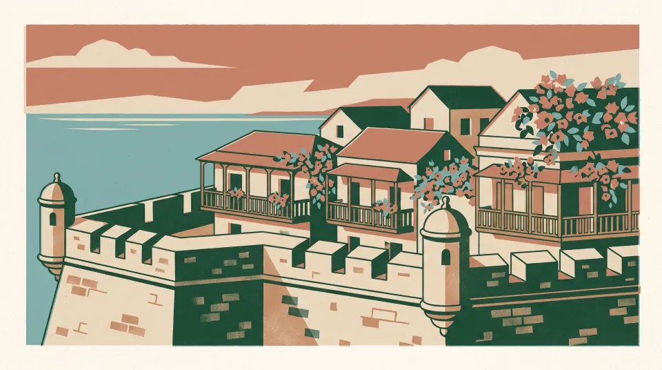 Illustration evoking Cartagena