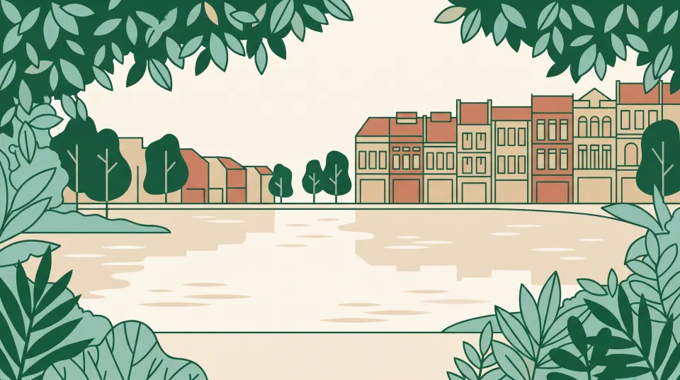 Illustration evoking Hanoi