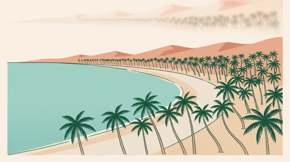 Illustration evoking Punta Cana